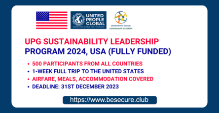 UPG Sustainability Leadership Program 2024, USA (Fully Funded)